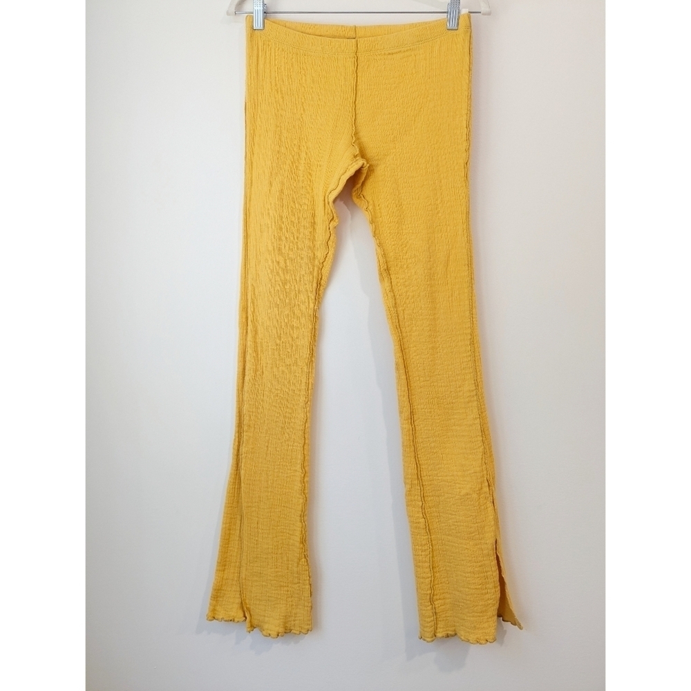 Free People Gauzy Cotton Split Front Pants